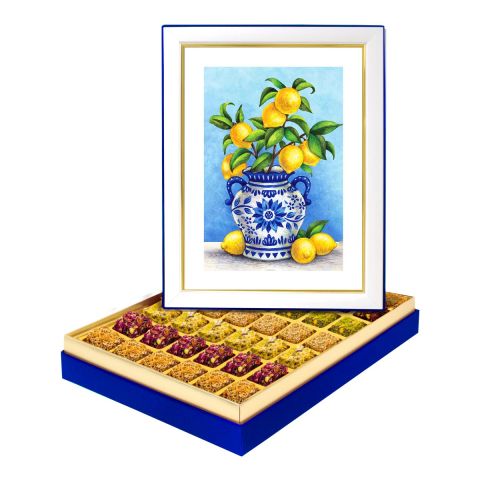 Modern Limon Ağacı Kutusu Lüks Lokumlu
