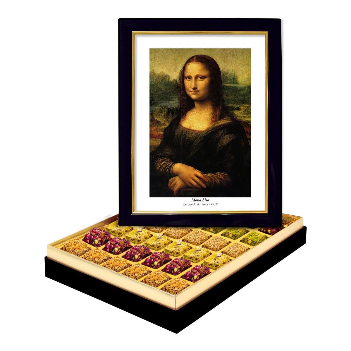 Modern Mona Lisa Kutusu Lüks Lokumlu