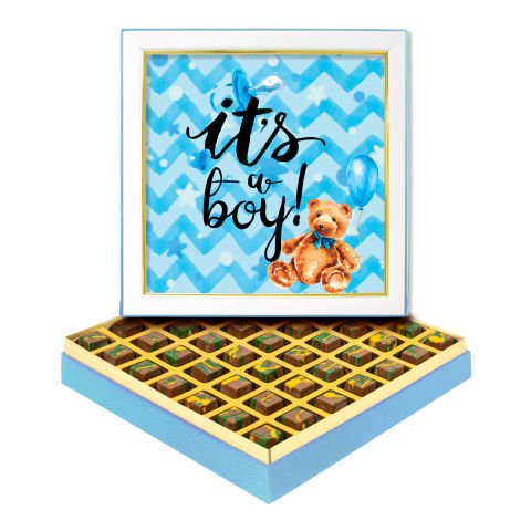 It's a Boy Çerçeveli Tablo Kutuda Dubai Çikolatası