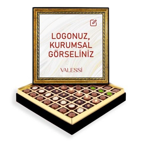 Kişiye Özel Tablo Kutuda Spesiyal Çikolata Büyük Boy (600 gr.)