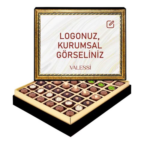 Kişiye Özel Tablo Kutuda Spesiyal Çikolata Büyük Boy (600 gr.)