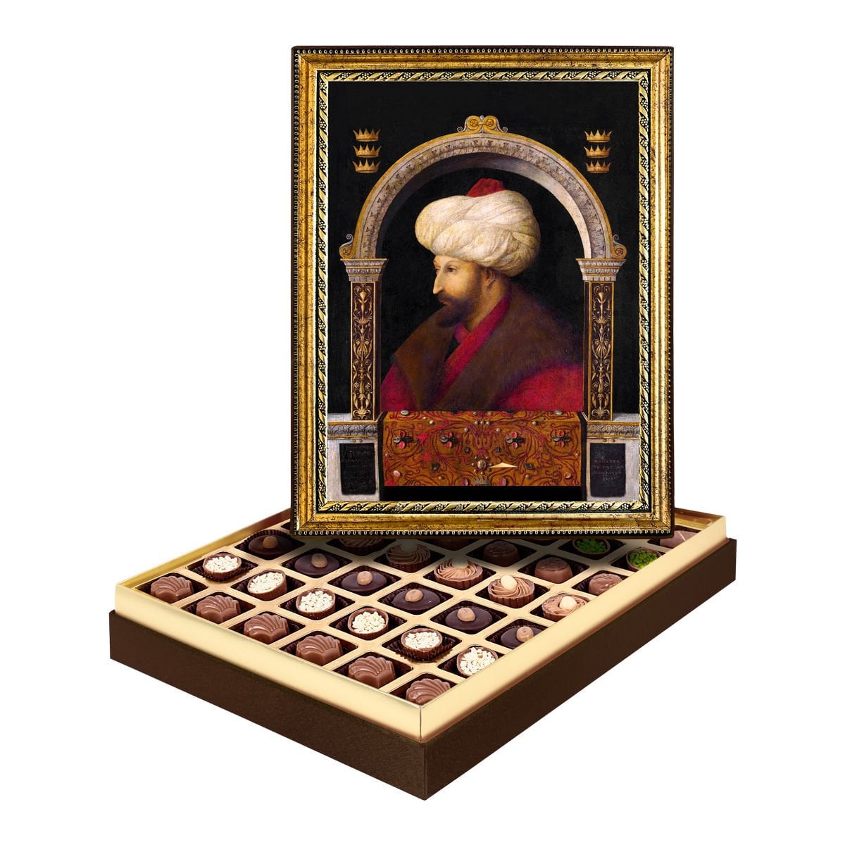 Fatih Sultan Mehmet Çerçeveli Tablo Kutu Spesiyal Çikolatalı