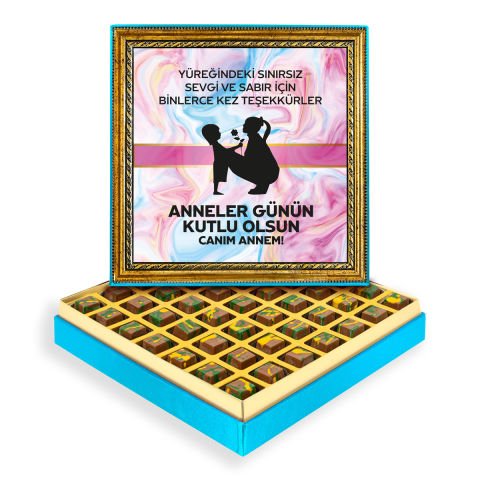 Sonsuz Sevgi Çerçeveli Tablo Kutuda Dubai Çikolatası