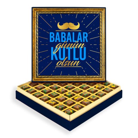 Babalar Günü Çerçeveli Tablo Kutuda Dubai Çikolatası