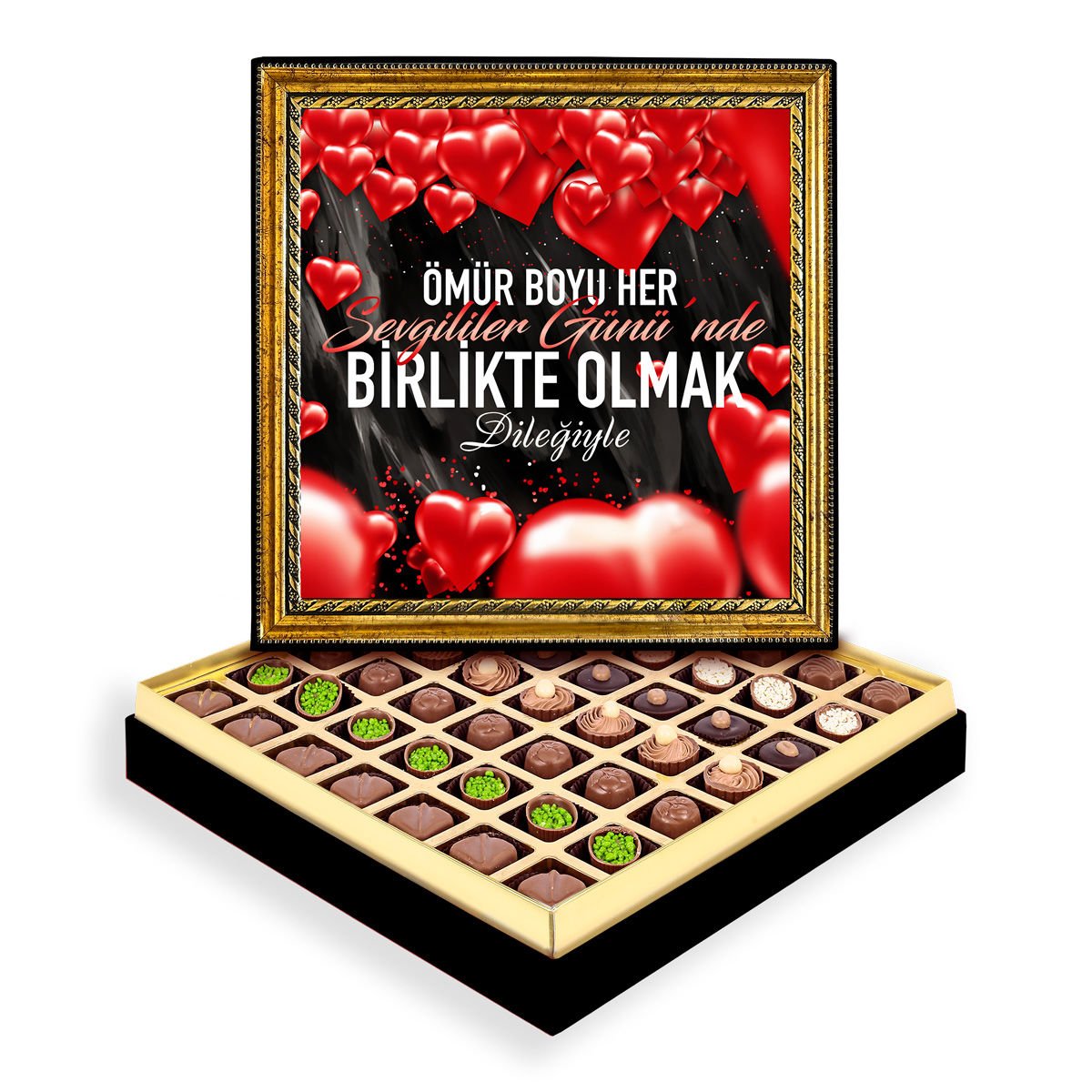 Ömür Boyu Çerçeveli Tablo Kutu Spesiyal Çikolatalı