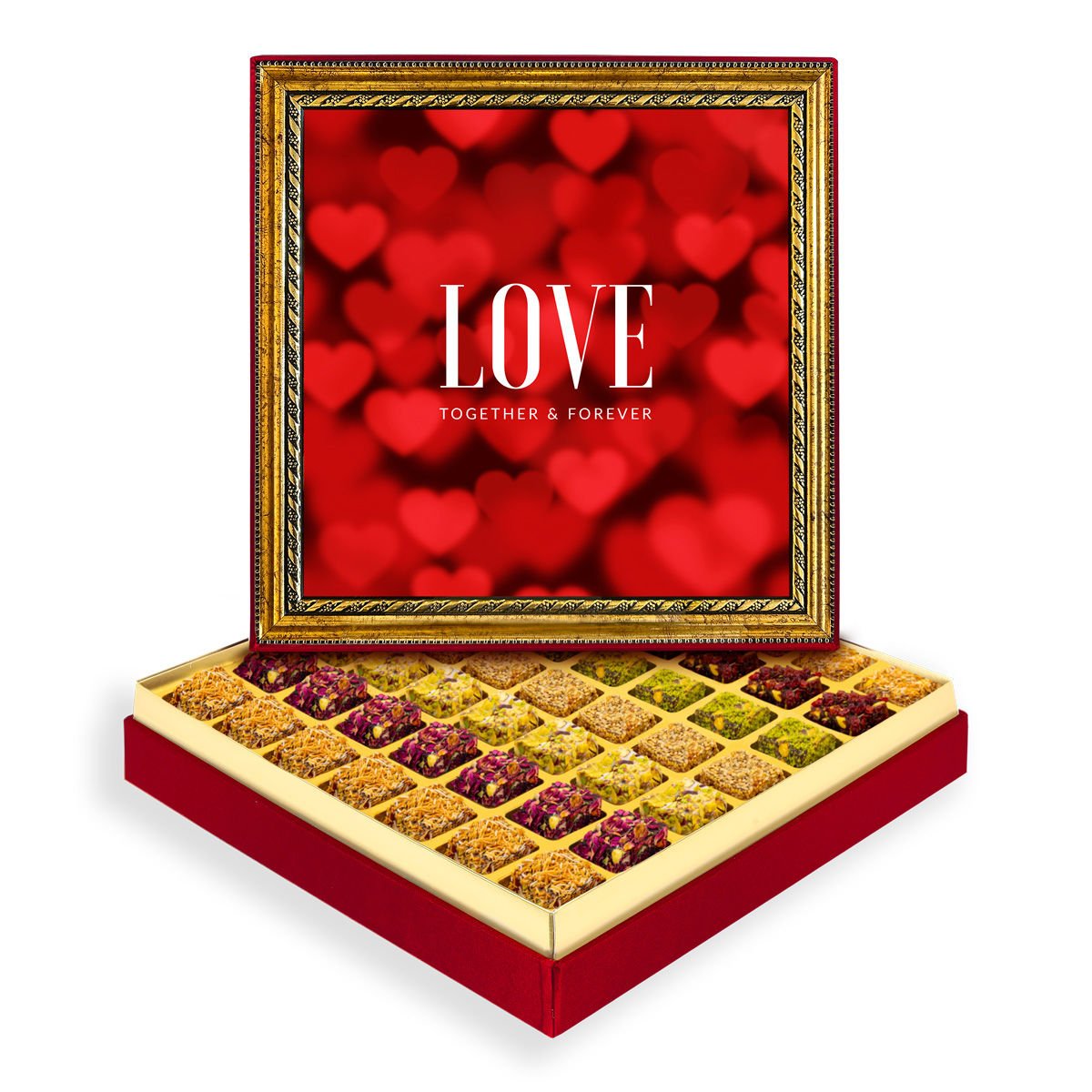 Love Çerçeveli Tablo Kutu Lüks Lokumlu