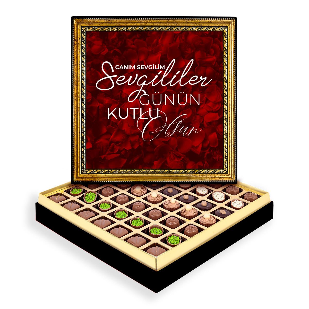 Canım Sevgilim Çerçeveli Tablo Kutu Spesiyal Çikolatalı