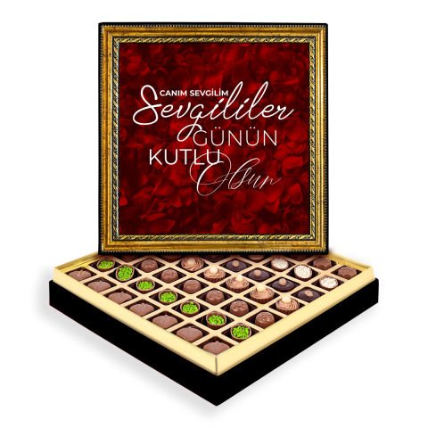 Canım Sevgilim Çerçeveli Tablo Kutu Spesiyal Çikolatalı