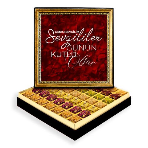 Canım Sevgilim Çerçeveli Tablo Kutu Lüks Lokumlu