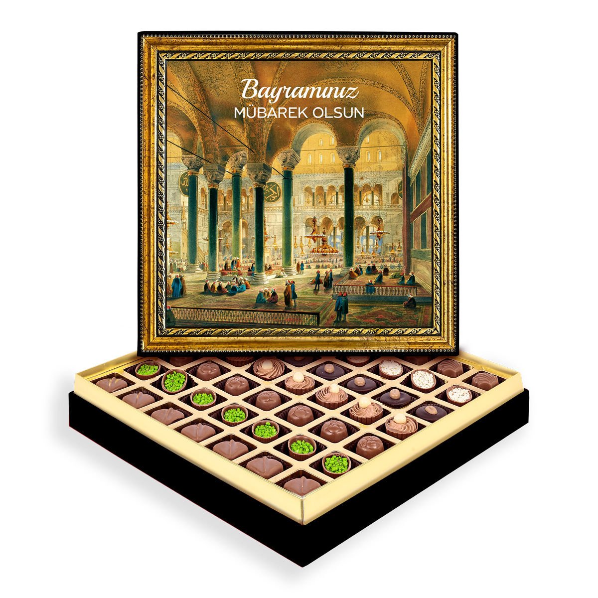 Ayasofya ve Bayram Çerçeveli Tablo Kutu Spesiyal Çikolatalı