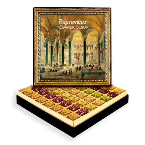 Ayasofya ve Bayram Çerçeveli Tablo Kutu Lüks Lokumlu