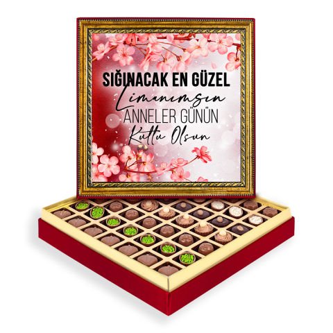 Anne Sevgisi Çerçeveli Tablo Kutu Spesiyal Çikolatalı