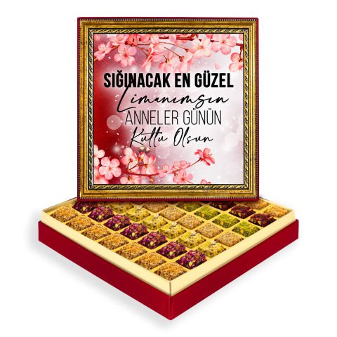 Anne Sevgisi Çerçeveli Tablo Kutu Lüks Lokumlu