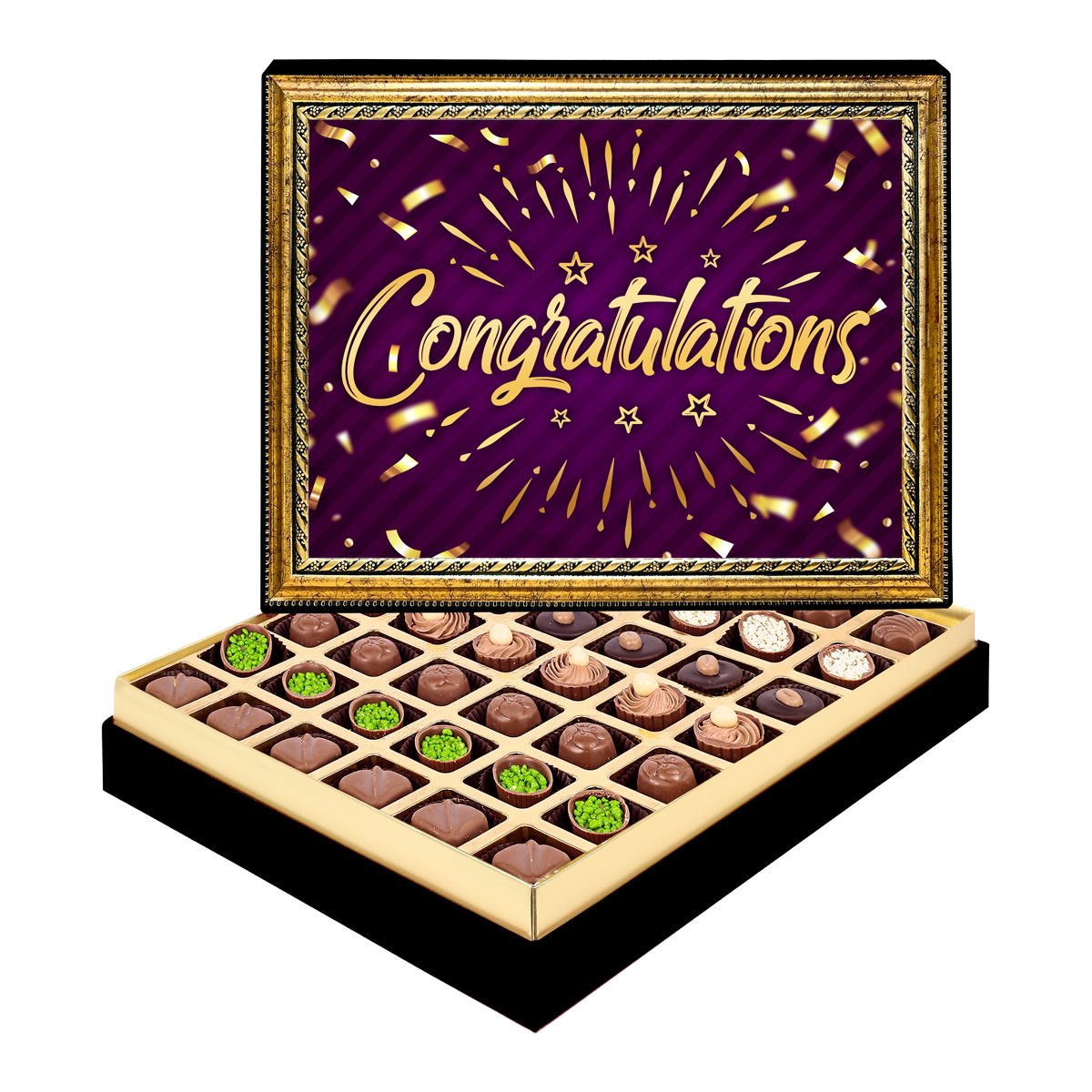 Congratulations Çerçeveli Tablo Kutu Spesiyal Çikolatalı