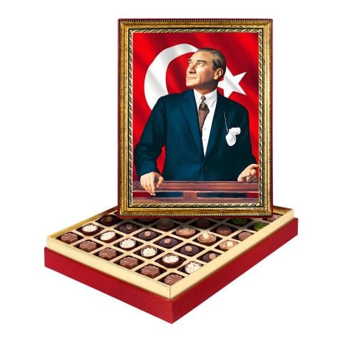 Atatürk Portresi Çerçeveli Tablo Kutu