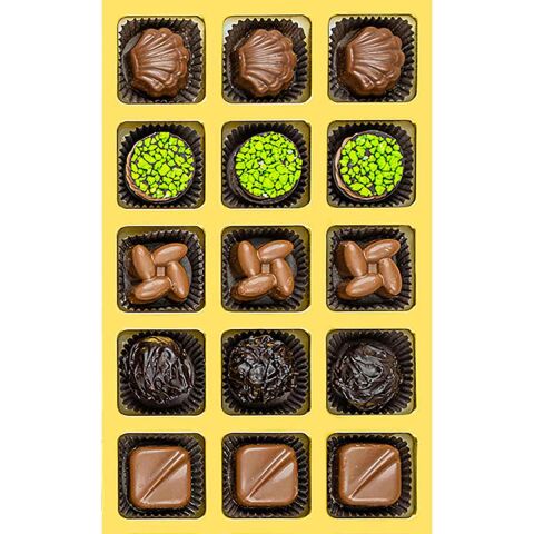 Kanvas Baskılı Sevgililer Günü Çikolata Kutusu Küçük Boy (180 gr.)