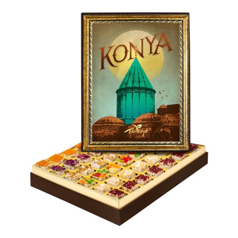 Konya  Çerçeveli Tablo Kutuda Çerezli Nugat