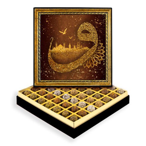 Vav Çerçeveli Tablo Kutuda Şeker İlavesiz Lokma