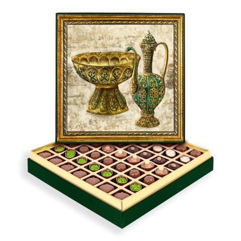 Zümrüt Kase Çerçeveli Tablo Kutu