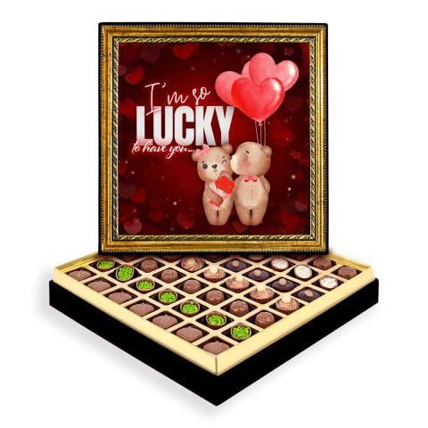 Şanslıyım Çerçeveli Tablo Kutu