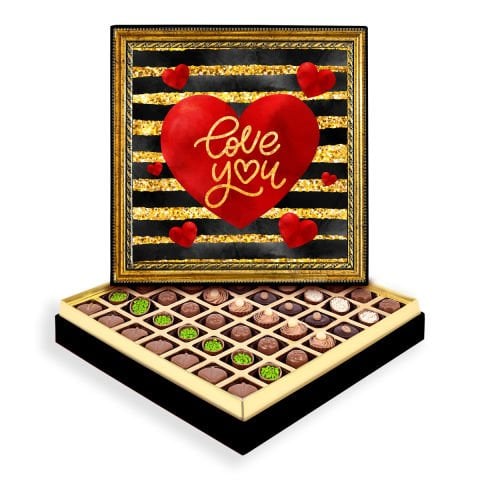 Love You Çerçeveli Tablo Kutu