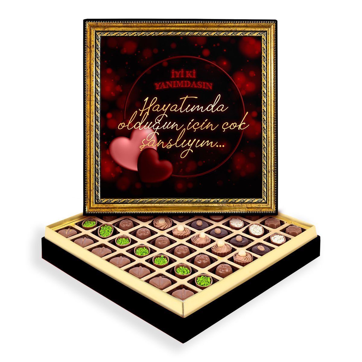 İyi Ki Yanımdasın Çerçeveli Tablo Kutu