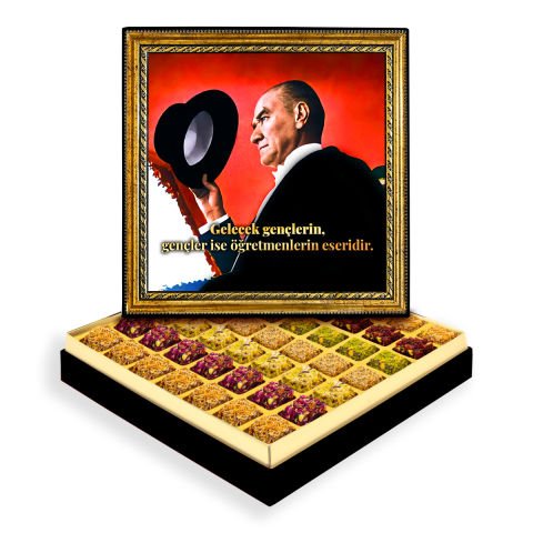 Öğretmenlerin Eseri Çerçeveli Tablo Kutuda Lokum