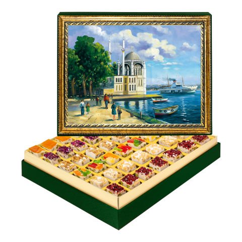 Ortaköy Camii Çerçeveli Tablo Kutuda Çerezli Nugat