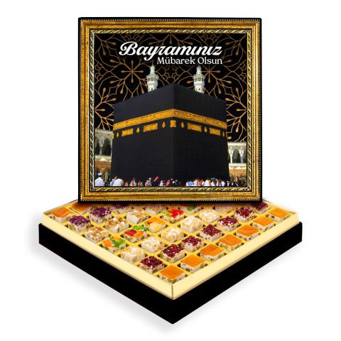 Kabe ve Bayram Çerçeveli Tablo Kutuda Çerezli Nugat