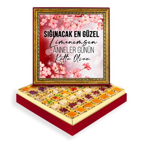 Anne Sevgisi Çerçeveli Tablo Kutuda Çerezli Nugat